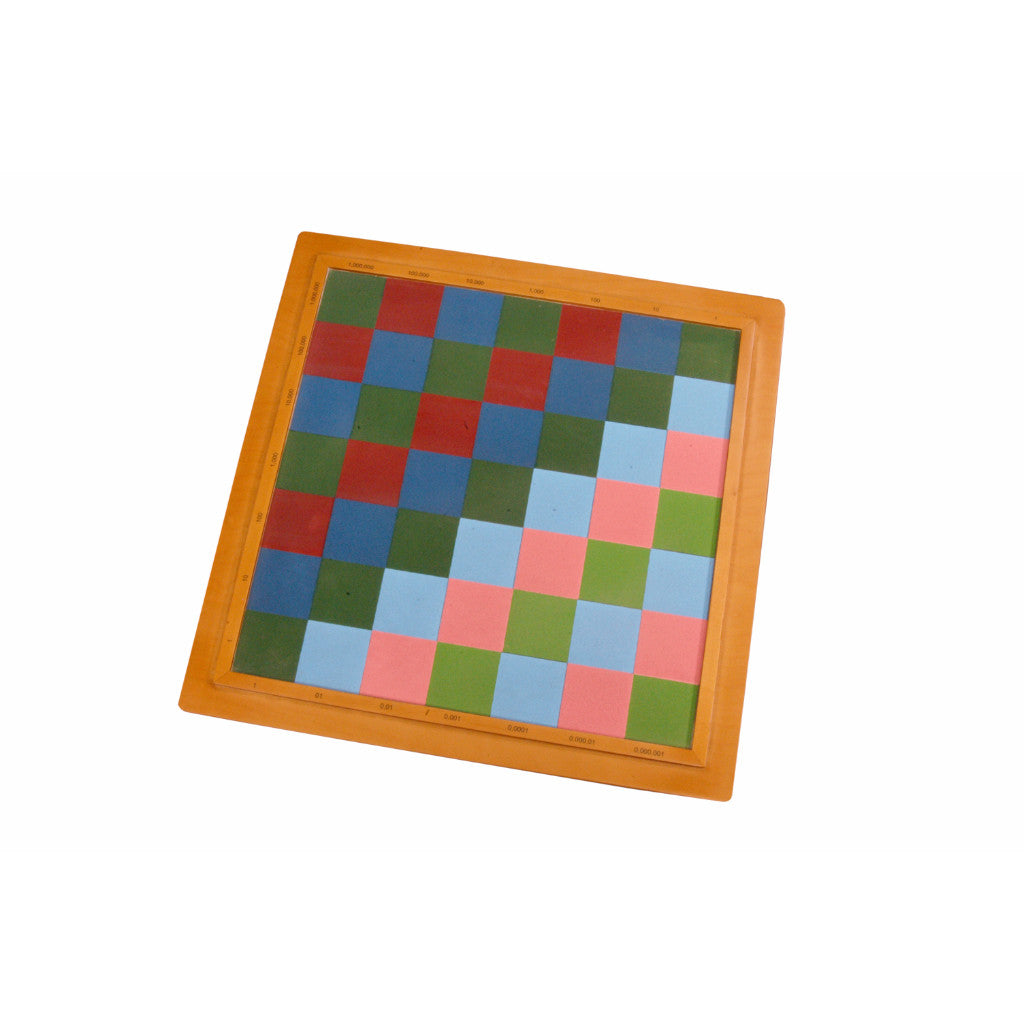 Alison's Montessori Materials, Imported, Mathematics, Premium Quality, Decimal Checker Board