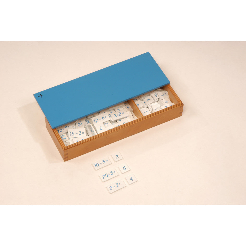 Alison's Montessori Materials, Imported, Mathematics, Premium Quality, Division Equations & Dividends Box