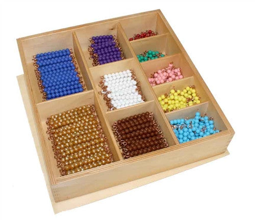 Alison's Montessori Materials, Imported, Mathematics, Premium Quality, Decanomial Bead Bar box