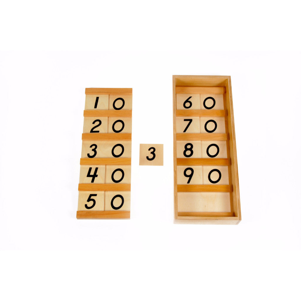 Alison's Montessori Materials, Imported, Mathematics, Premium Quality, Seguin Boards - Tens Boards in two boxes