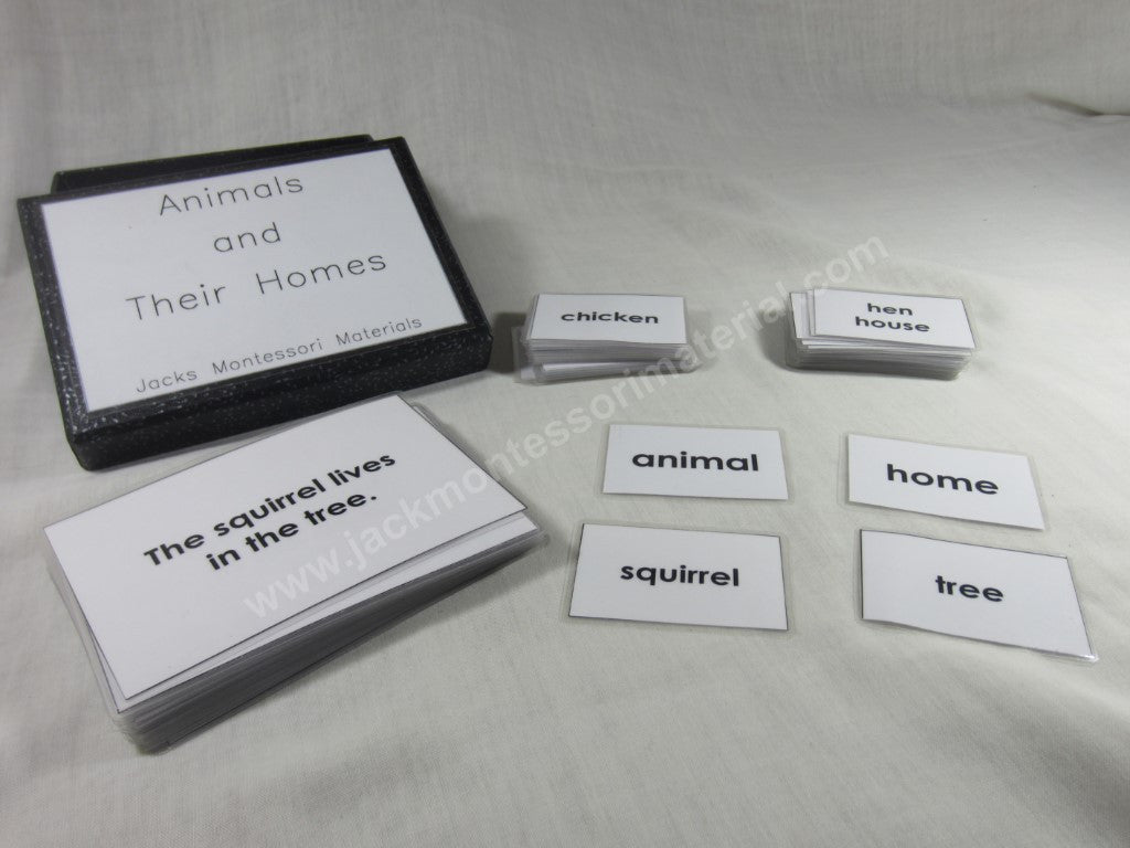 JACK Montessori Materials, Local, Biology, Premium Quality, Animals and their Homes