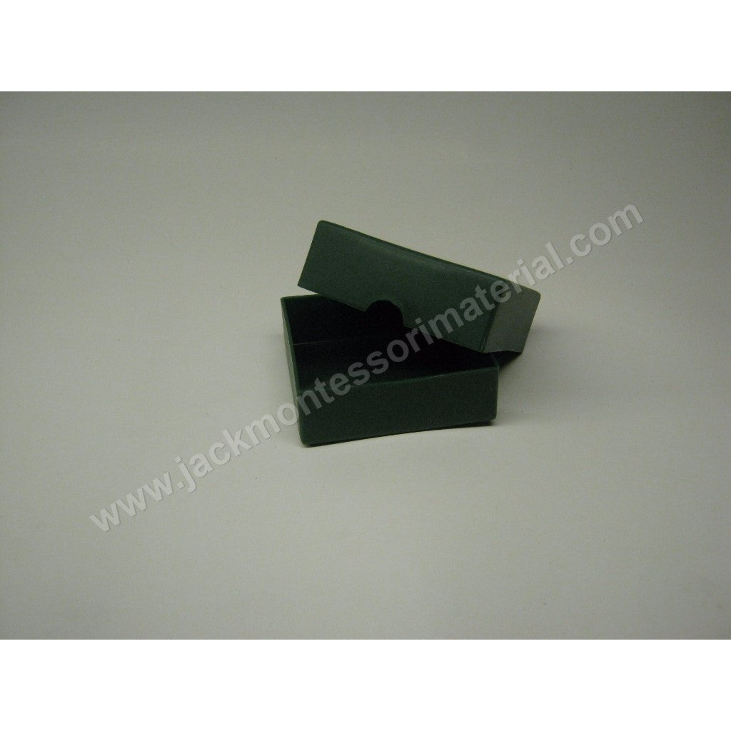 JACK Montessori Materials, Local, Language, Premium Quality, Plastic Box - Dark Green (Preposition)