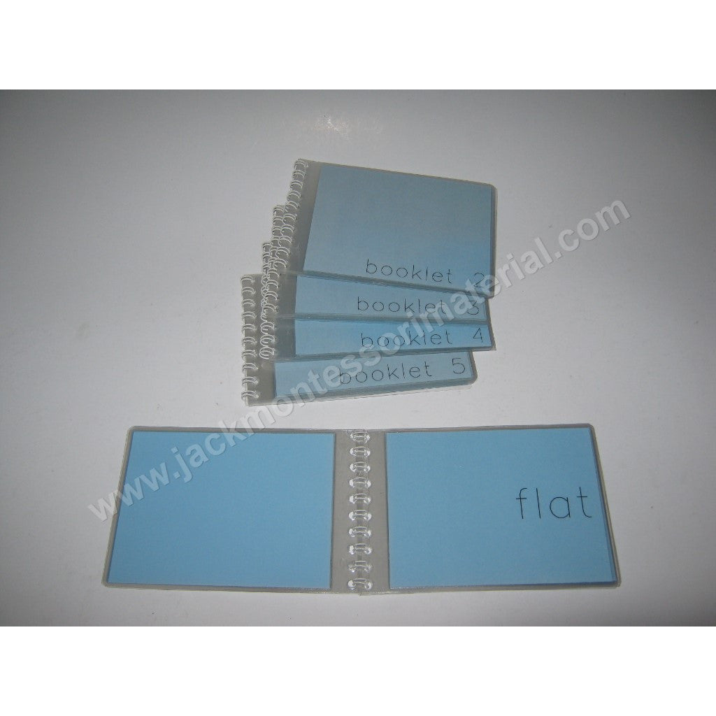 JACK Montessori Materials, Local, Language, Premium Quality, Blue booklets (5)