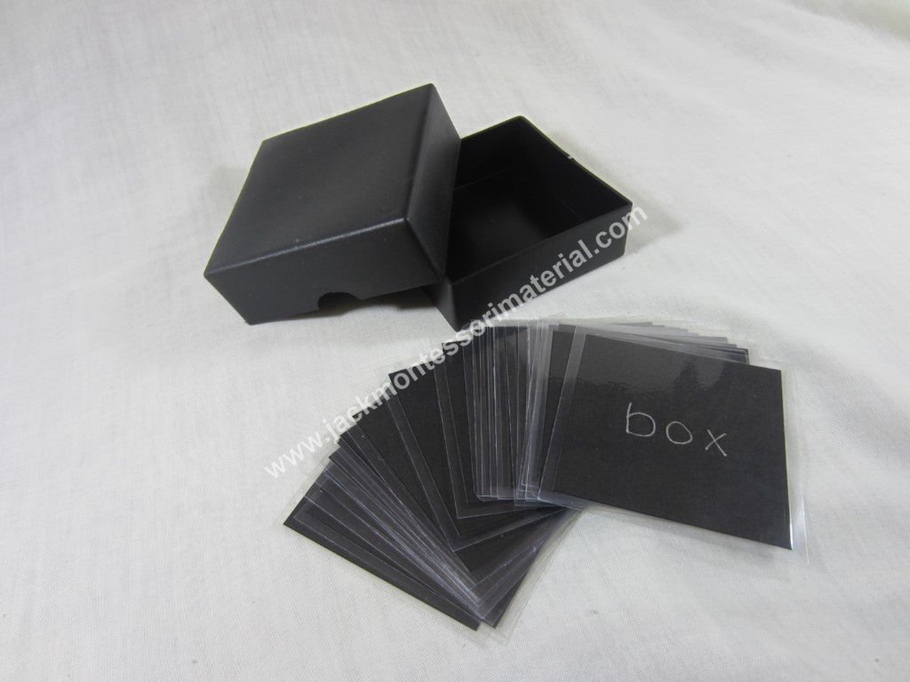 JACK Montessori Materials, Local, Language, Premium Quality, Noun box 1 (word cards) (Includes 1 Plastic Box)
