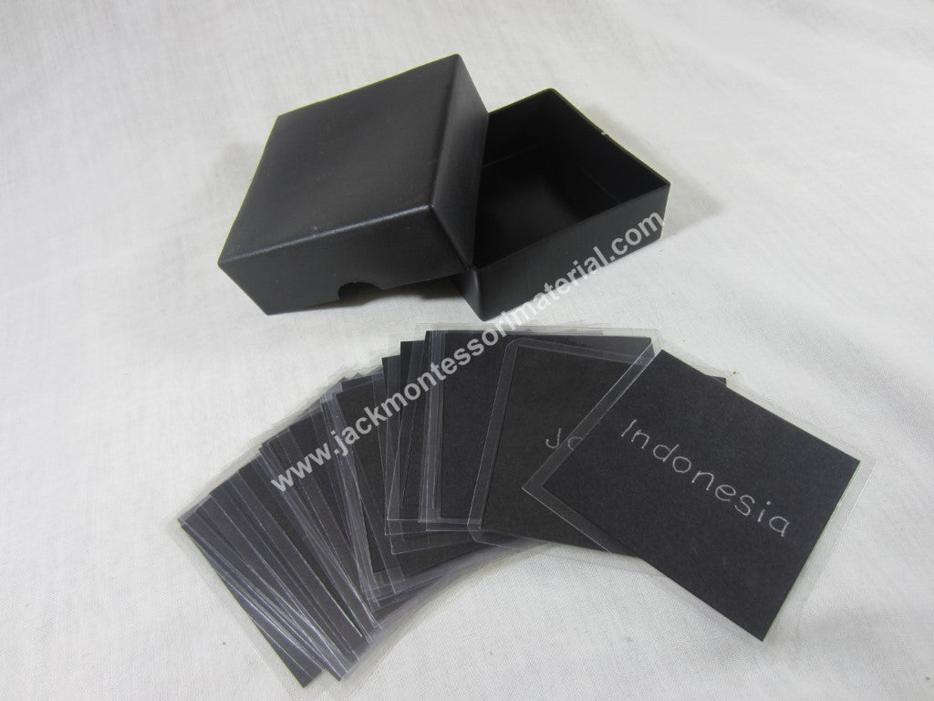 JACK Montessori Materials, Local, Language, Premium Quality, Noun box 5 (word cards) (Includes 1 Plastic Box)