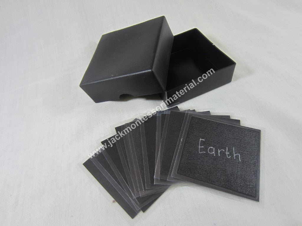 JACK Montessori Materials, Local, Language, Premium Quality, Noun box 6 (word cards) (Includes 1 Plastic Box)