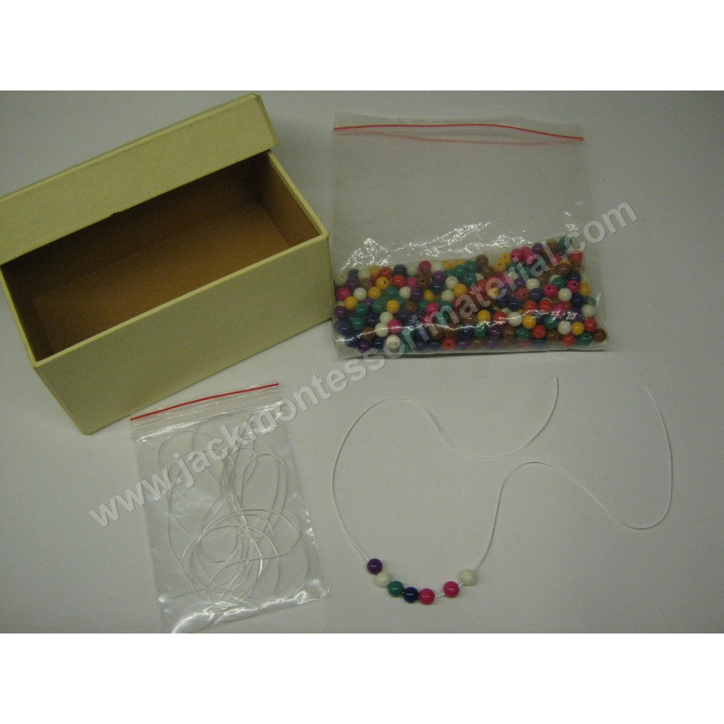JACK Montessori Materials, Local, Practical Life, Premium Quality, Small Bead Threading Activity
