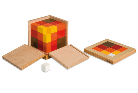 Alison's Montessori Materials, Imported, Mathematics, Premium Quality, Arithmetic Trinomial Cube