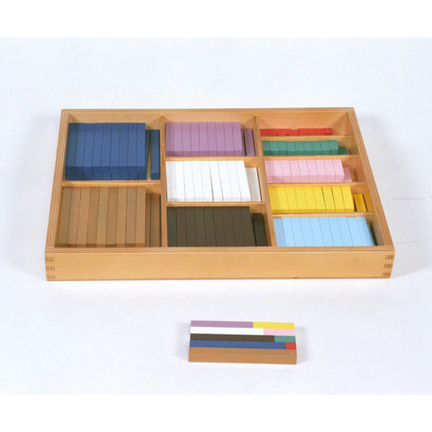 Alison's Montessori Materials, Imported, Mathematics, Premium Quality, Coloured counting bars: 20 bars for the numbers 1-10