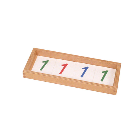 Alison's Montessori Materials, Imported, Mathematics, Premium Quality, Intro. to decimal symbol: laminated cards for 1000, 100, 10, 1 in a box
