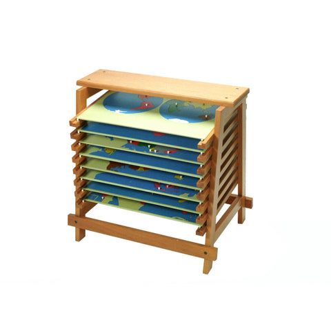 Alison's Montessori Materials, Imported, Geography, Premium Quality, Map Stand for 8 puzzle maps