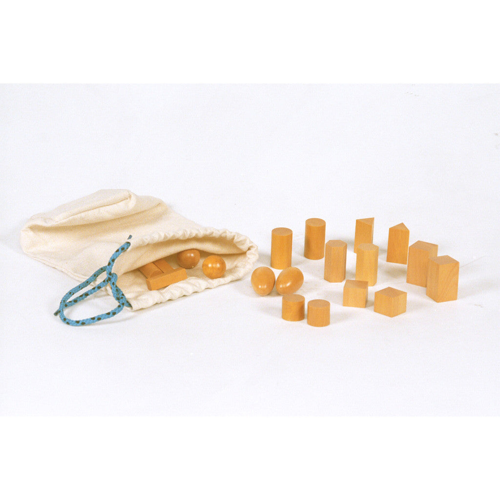 Alison's Montessori Materials, Imported, Sensorial, Premium Quality, Mystery bag, Geometric shapes