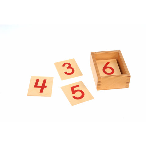 Alison's Montessori Materials, Imported, Mathematics, Premium Quality, Printed Numerals 0-10 in a box