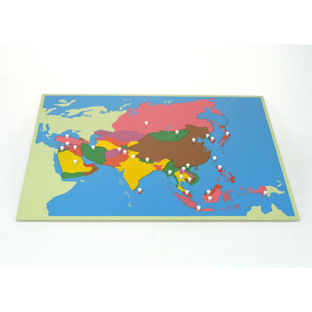 Alison's Montessori Materials, Imported, Geography, Premium Quality, Puzzle Map Asia