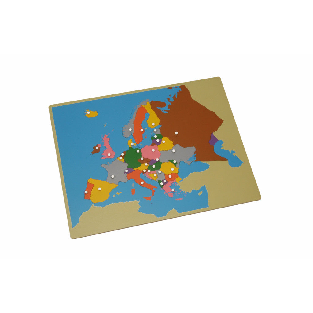 Alison's Montessori Materials, Imported, Geography, Premium Quality, Puzzle Map Europe