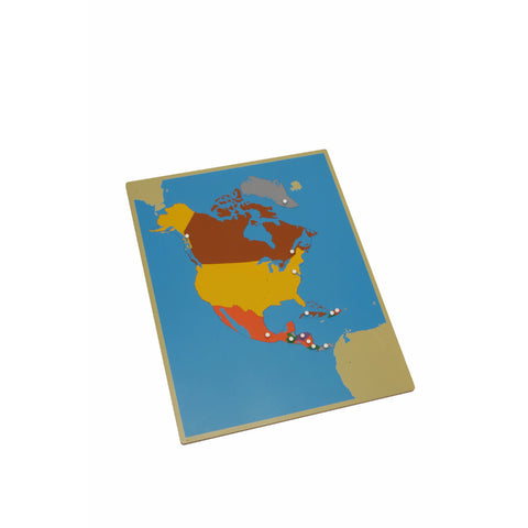 Alison's Montessori Materials, Imported, Geography, Premium Quality, Puzzle Map North America