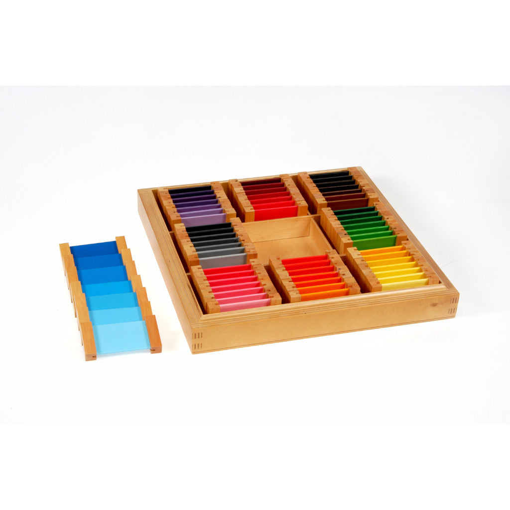 Alison's Montessori Materials, Imported, Sensorial, Premium Quality, Third Box of Colour Tablets - 63 tablets