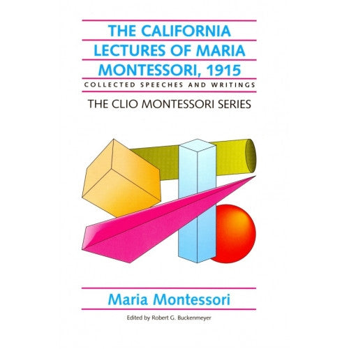 JACK Montessori Materials, Local, Book, Premium Quality, The California Lectures of Maria Montessori