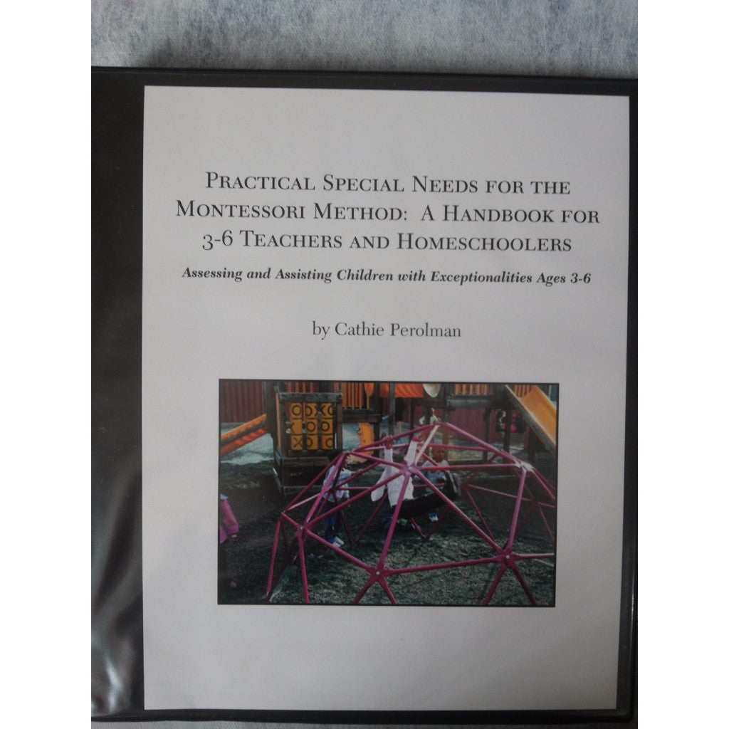 JACK Montessori Materials, Local, Book, Premium Quality, Practical Special Need for the Montessori Method; A handbook for 3-6 teachers & home schoolers