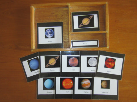 JACK Montessori Materials, Local, Geography, Premium Quality, Terminology Cards - Solar System