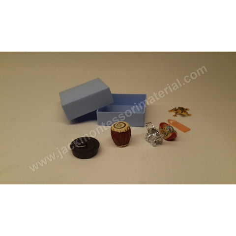 JACK Montessori Materials, Local, Language, Premium Quality, Blue box 1 (objects) (Includes 6 Objects + 1 Plastic Box)