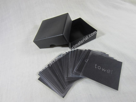 JACK Montessori Materials, Local, Language, Premium Quality, Noun box 2 (word cards) (Includes 1 Plastic Box)