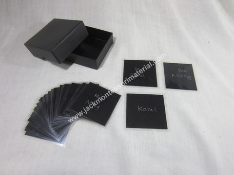JACK Montessori Materials, Local, Language, Premium Quality, Noun box 4 (word cards) (Includes 1 Plastic Box)