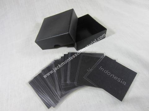 JACK Montessori Materials, Local, Language, Premium Quality, Noun box 5 (word cards) (Includes 1 Plastic Box)