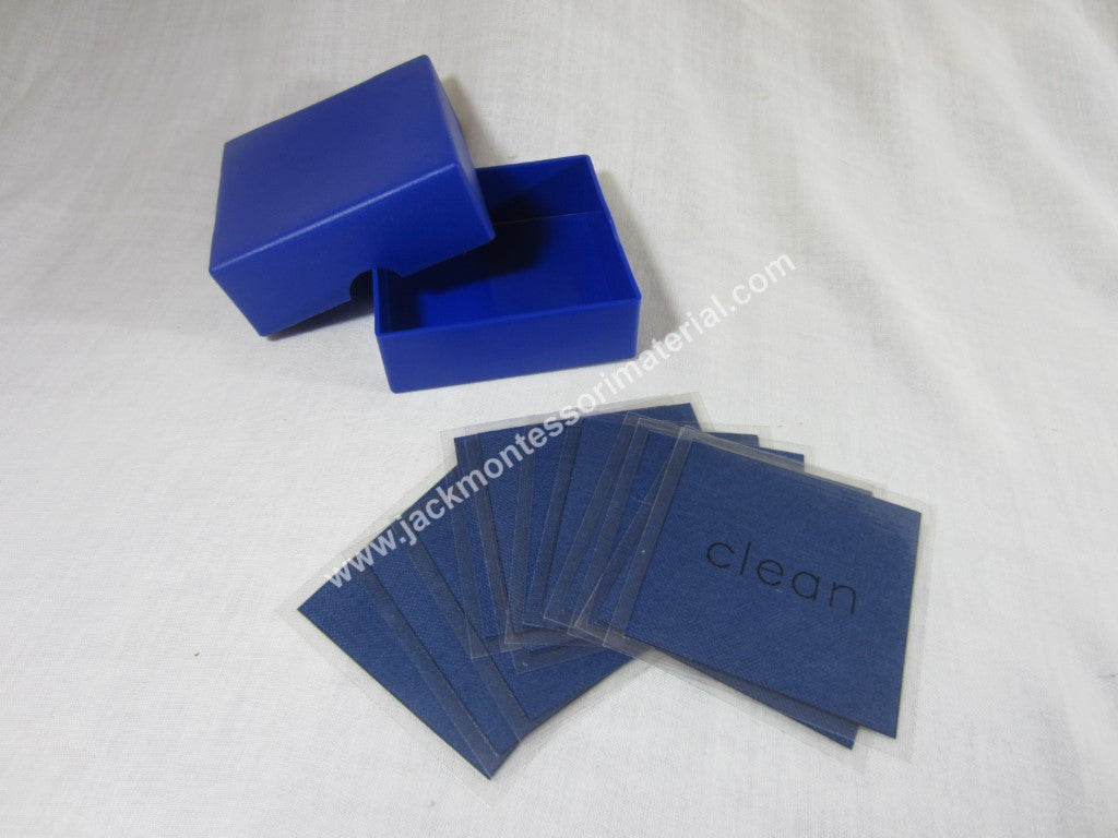 JACK Montessori Materials, Local, Language, Premium Quality, Adjective box 2 (word cards) (Includes 1 Plastic Box)