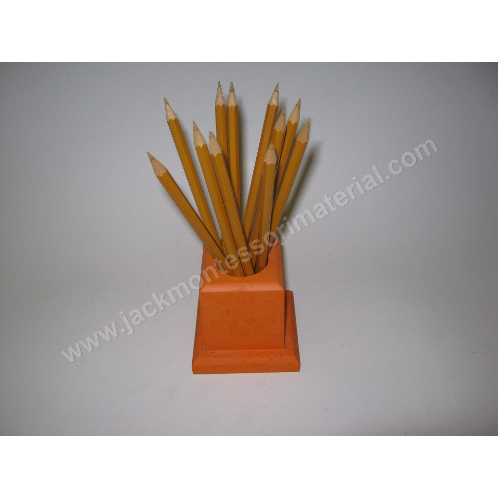 JACK Montessori Materials, Local, Language, Premium Quality, Pencil colours (set of 12 pcs) - Orange