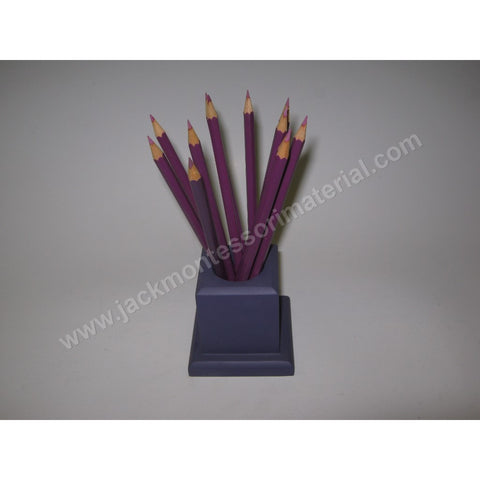 JACK Montessori Materials, Local, Language, Premium Quality, Pencil colours (set of 12 pcs) - Purple