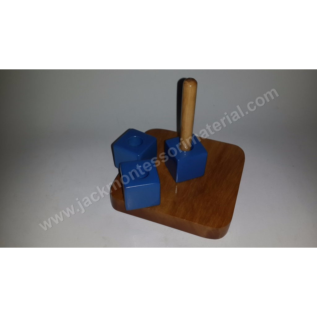 JACK Montessori Materials, Local, Toddler, Premium Quality, Cubes On Vertical Dowel
